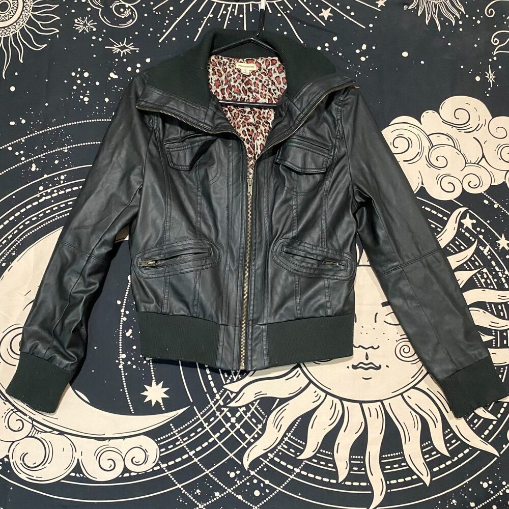 Zenana Outfitters Biker Jacket Women's M Faux Leather Full-Zip Motorcycle Travel - Picture 4 of 9